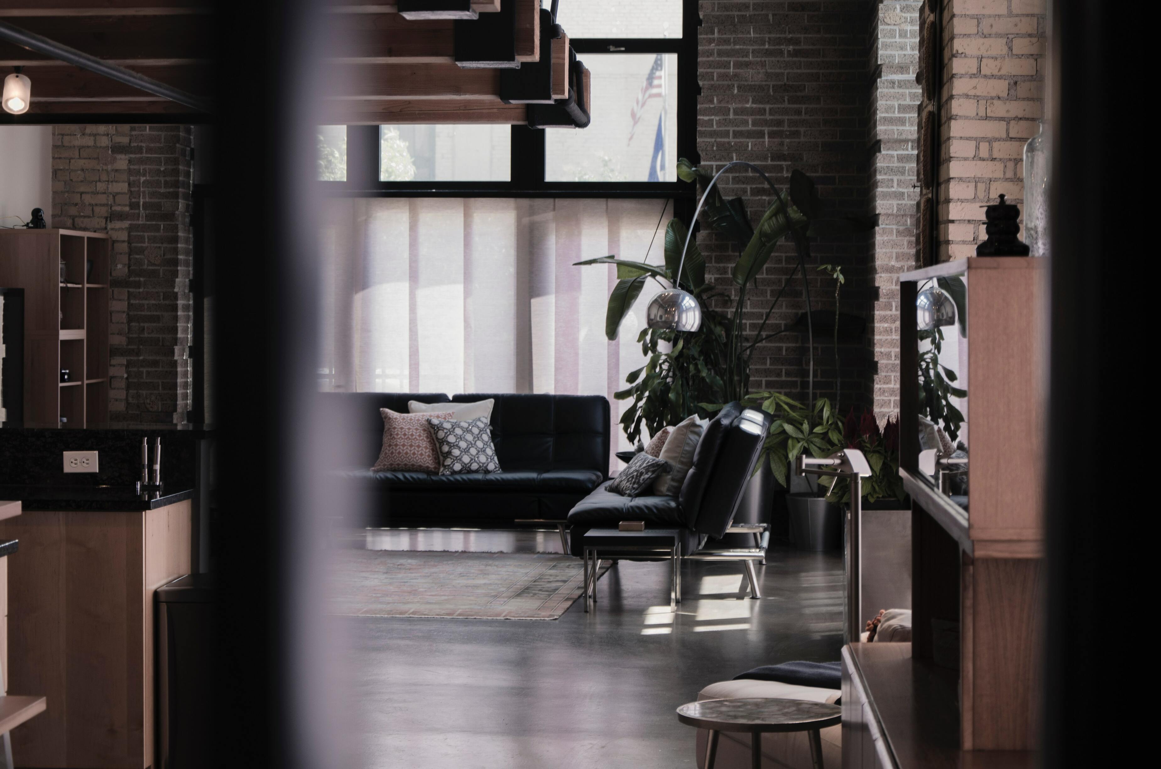 Living room with two sofas